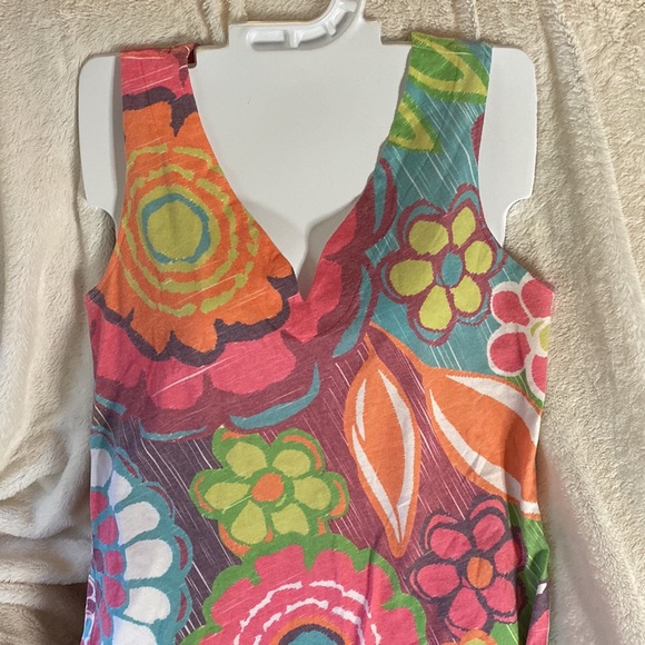 😍 2/$40 Before & Again floral dress above knee mod 60s style - Picture 2 of 4